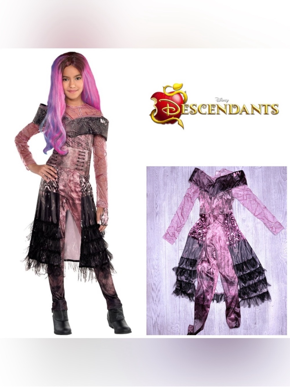 Disney Descendants Audrey Costume for Kids - Purple/Pink